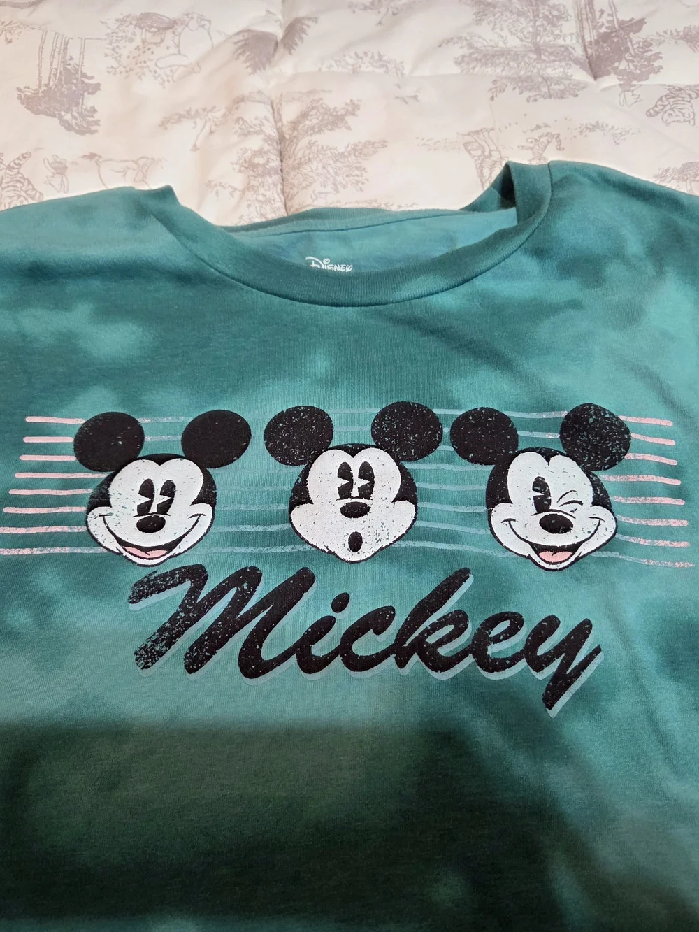 Disney Teal Tie-Dye Mickey Short Sleeve Tee